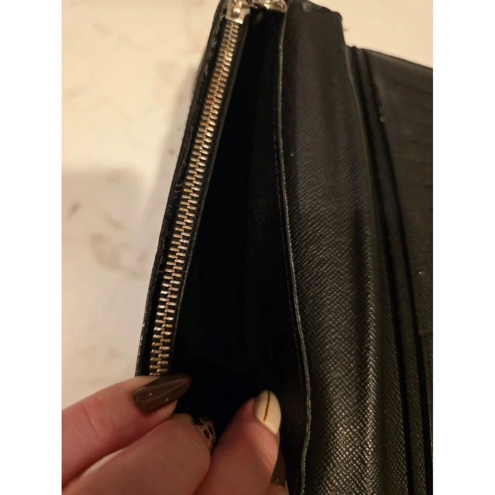 Louis Vuitton Damier Graphite Long Wallet Black Gray Made in France